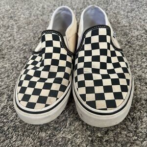Classic Checkered Vans Slip Ons